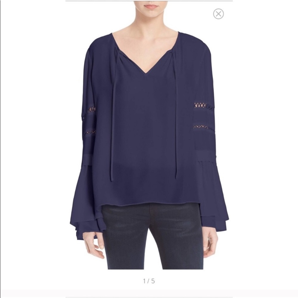 Parker Navy Blouse